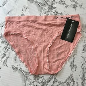 LAURA ASHLEY  pink panties size large. NWT